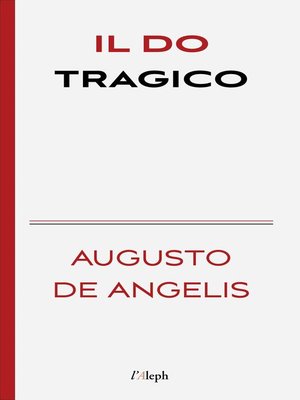 cover image of Il do tragico